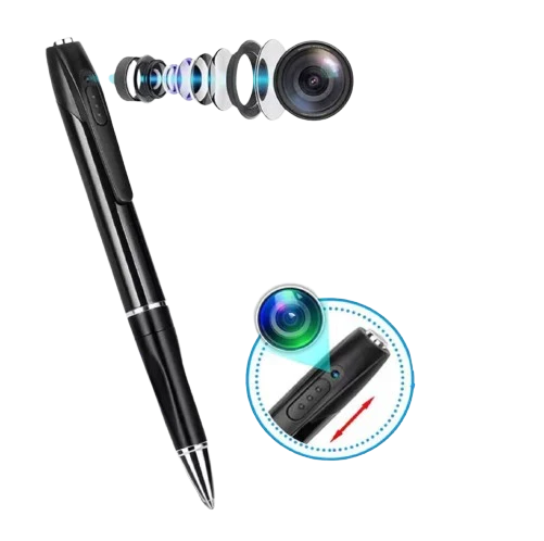 Mini Camera Pen Pocket Digital Voice Video Recorder for Business Conference 1080P Wearable Body Micro Cam Security Cameras