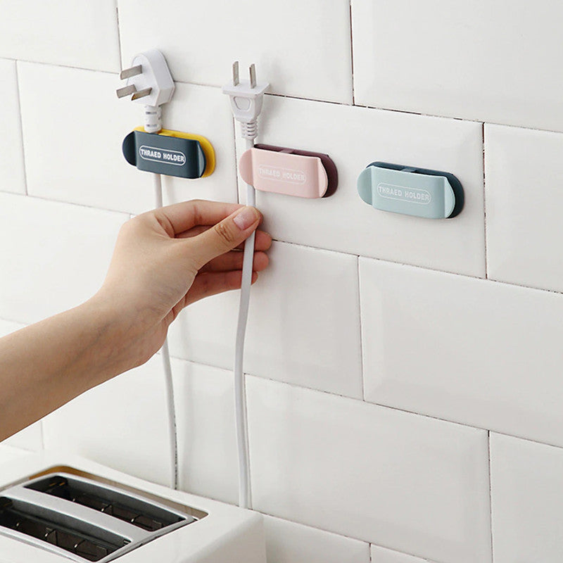 Plug Cable Holder Clips For Organized Workstation