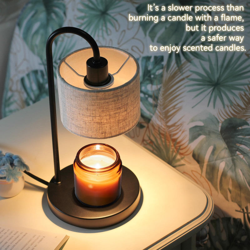 Stepless Candle Warmer Table Lamp, Dimmable Timing Function Ambient Light for Scented Candles, Home Decor Gifts