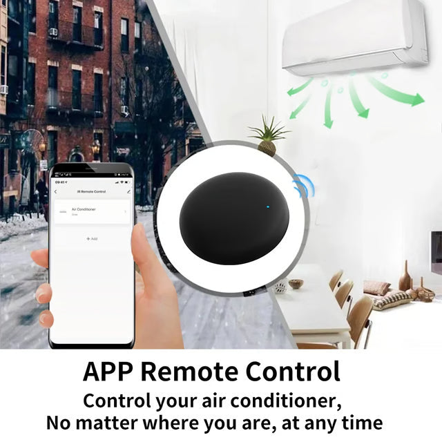 Smart Universal Remote Control for TVs & Air Conditioners with Voice Assistant Compatibility