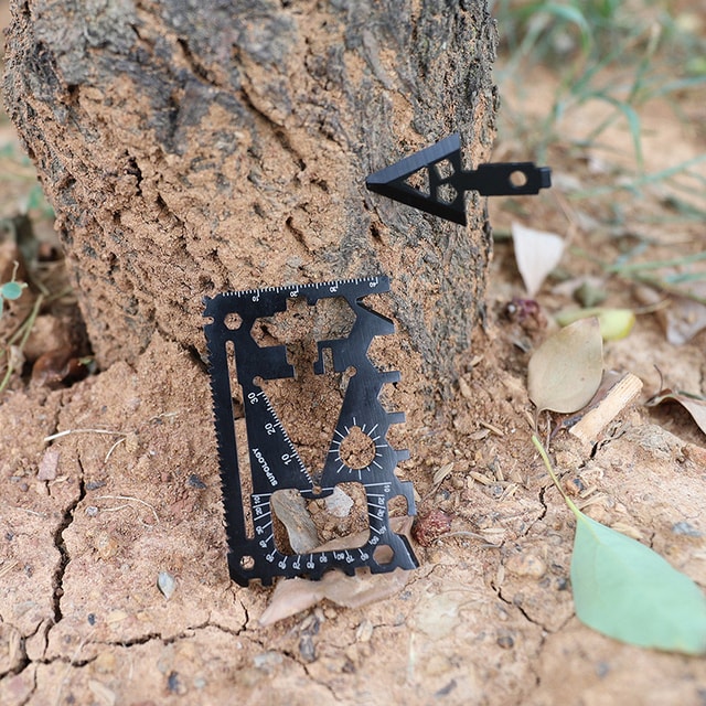 18-in-1 Compact Utility Card Tool for Camping, Travel & Everyday Use