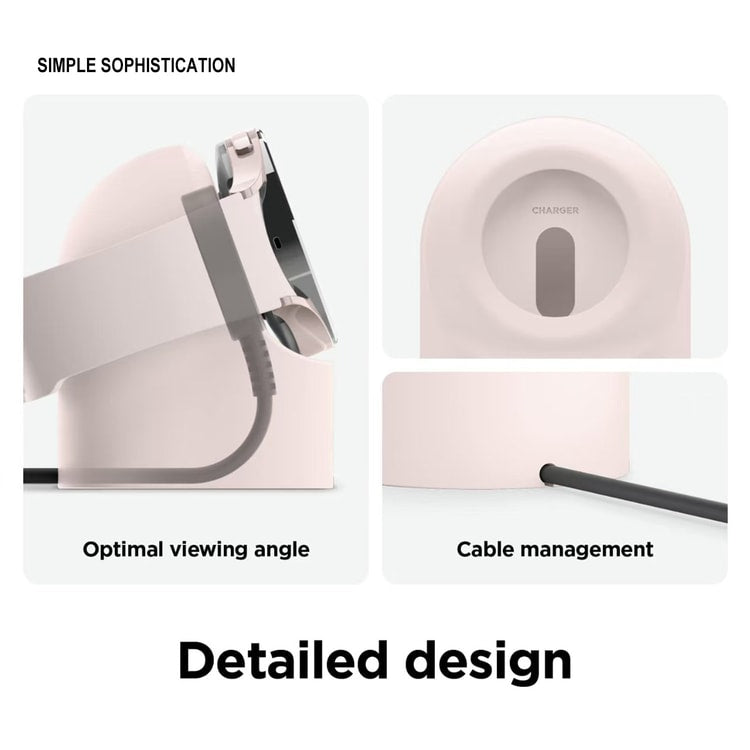 Silicone Smartwatch Charger Stand, Charging Dock Holder, Anti-Slip Watch Charging Stand, Cable Organizer for Desk and Travel
