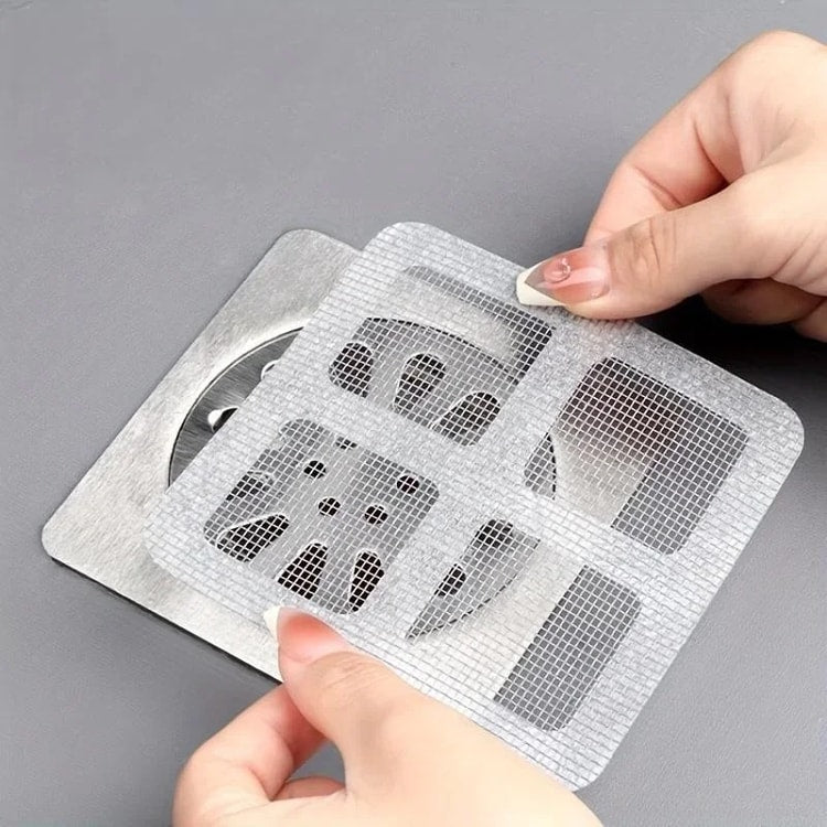 Shower Drain Hair Catcher Disposable Mesh Drain Covers