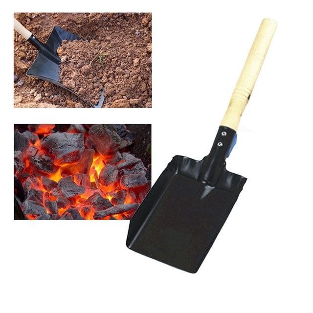 Heavy Duty Camping Shovel Multi-Tool with Axe & Saw for Outdoor, Garden and Fireplace Use