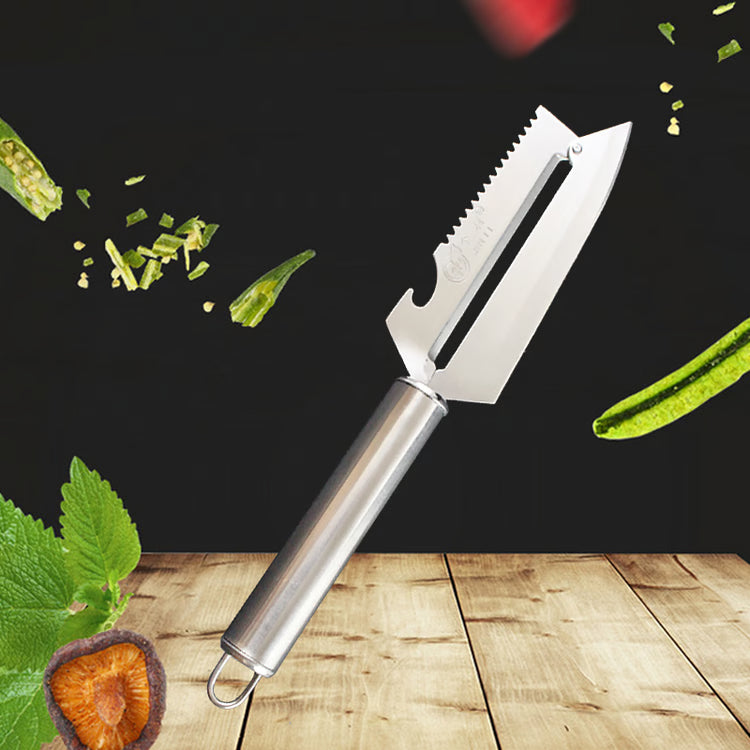 Stainless Steel Kitchen Knife & Fish Scale Peeler – Multi-Purpose Kitchen Tool