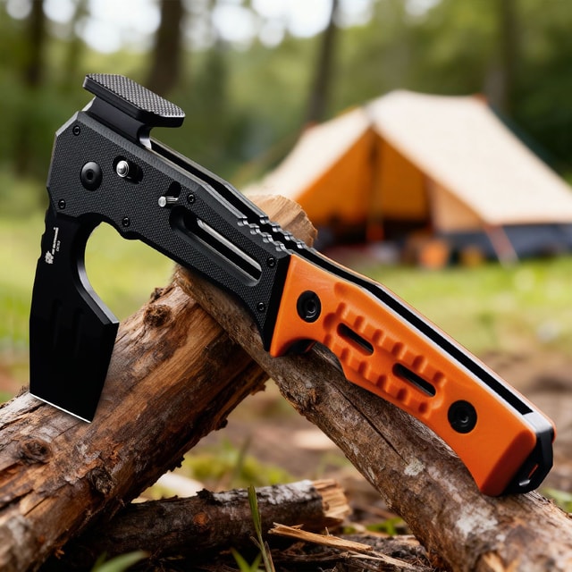 Folding Camping Axe for Outdoor & Utility Use