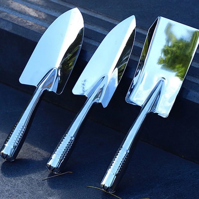 3-Piece Stainless Steel Garden Tool Set for Succulents, Planting & Outdoor Gardening