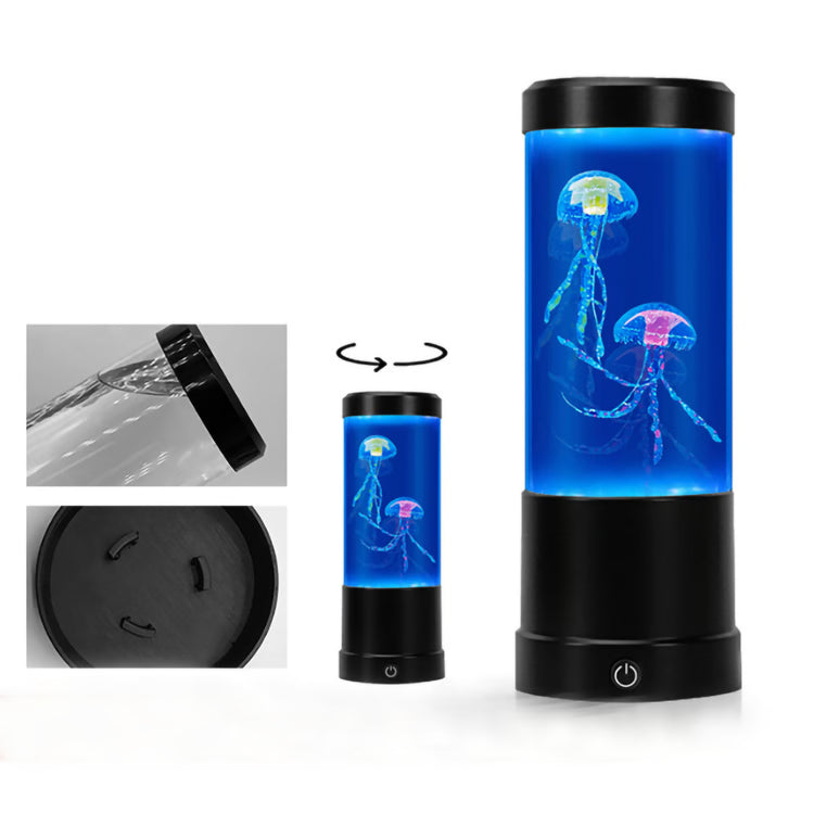 LED Jellyfish Aquarium Night Light – 7-Color Changing Mood Lamp