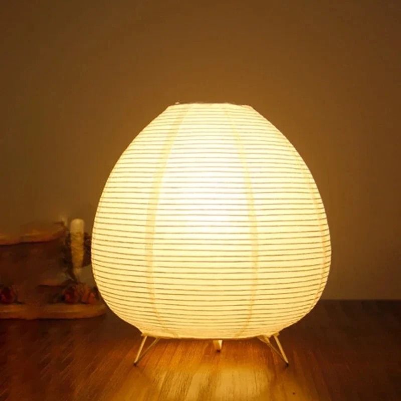 Japanese Lantern LED Table Lamp for Ambient Home Decor