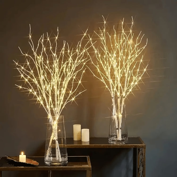 LED Birch Branch Lights, Battery Operated Fairy Lights for Home & Bedroom Décor