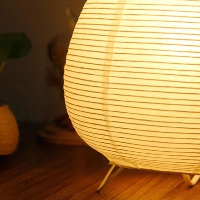 Japanese Lantern LED Table Lamp for Ambient Home Decor