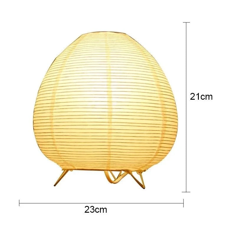 Japanese Lantern LED Table Lamp for Ambient Home Decor