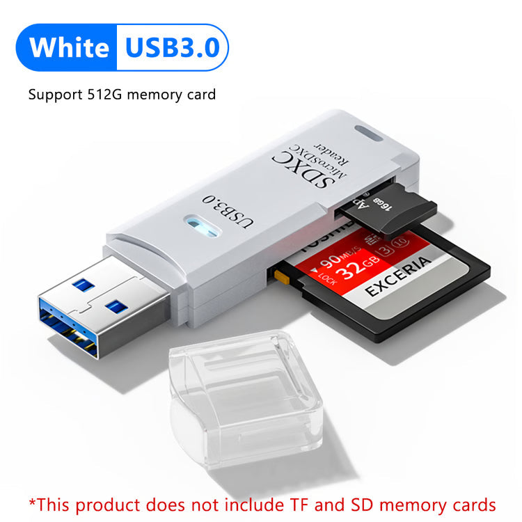 2 in 1 USB 3.0 Card Reader for Micro SD and TF Cards High Speed Adapter