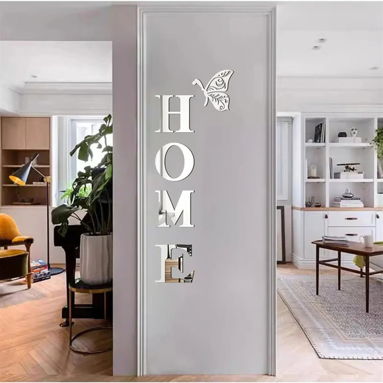 Mirror HOME Wall Sticker for Entryway Decor