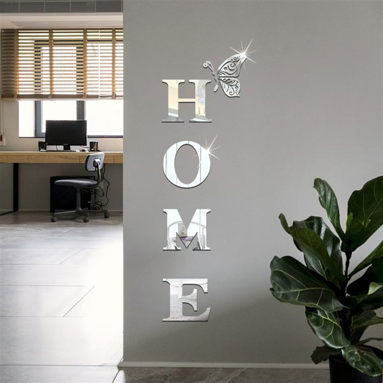 Mirror HOME Wall Sticker for Entryway Decor