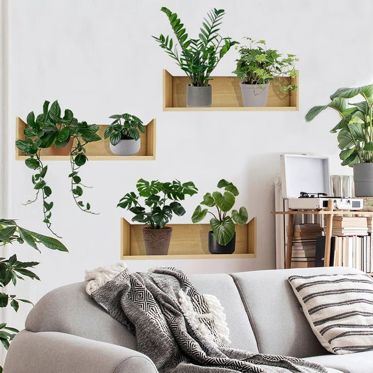 3pcs Plant Wall Sticker Set Home Decor
