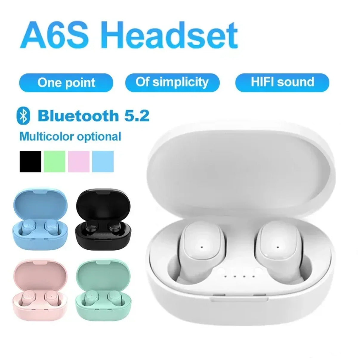 Wireless Bluetooth Earbuds with Mic for Smartphones Sport Headset for Active Lifestyles
