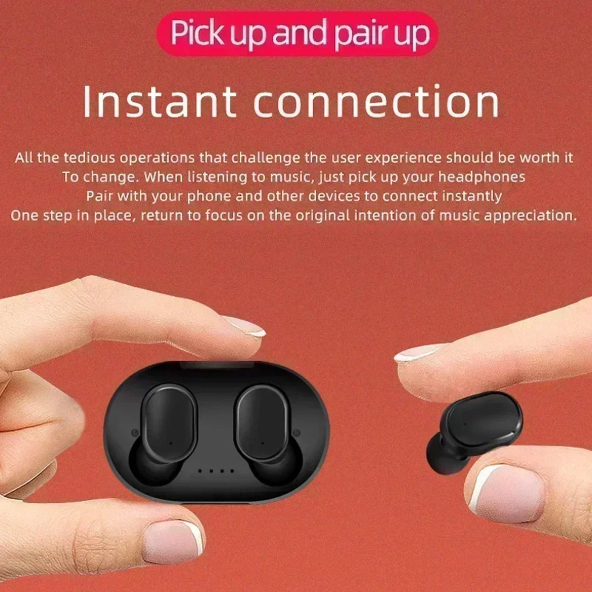 Wireless Bluetooth Earbuds with Mic for Smartphones Sport Headset for Active Lifestyles