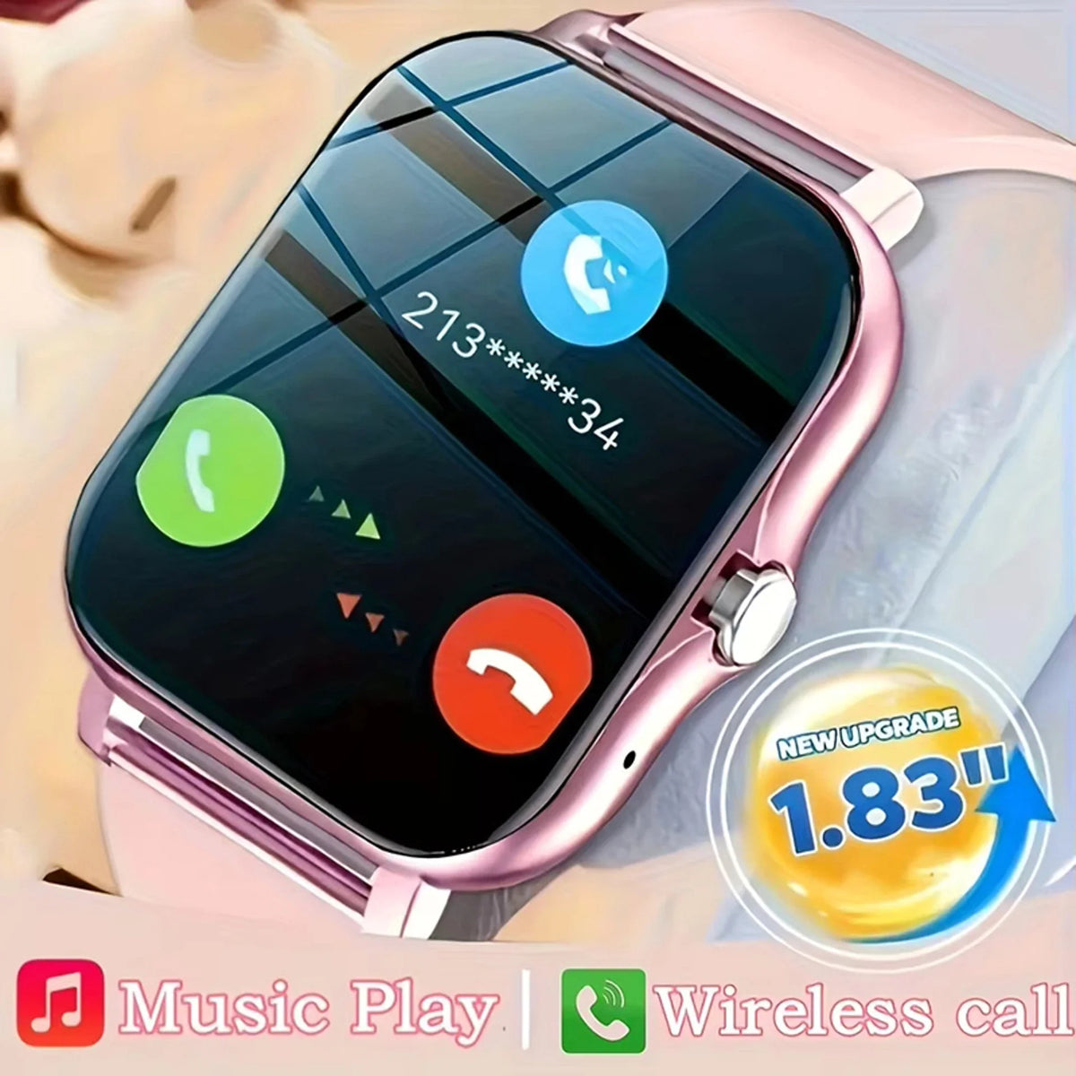 Waterproof Sports Smart Watch Fitness Tracker Health Monitor Wireless Call Smartwatch for Men Women