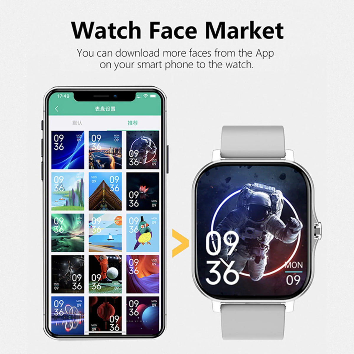 Waterproof Sports Smart Watch Fitness Tracker Health Monitor Wireless Call Smartwatch for Men Women