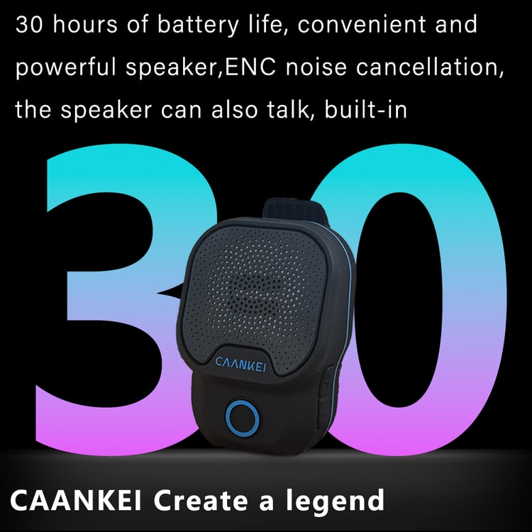 Wearable Bluetooth Speaker IPX7 Waterproof Clip On Portable Speaker with Microphone