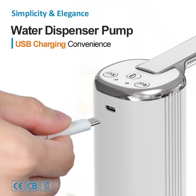 USB Rechargeable Smart Water Pumping Device, Portable Electric Foldable Water Dispenser For Water Bottle