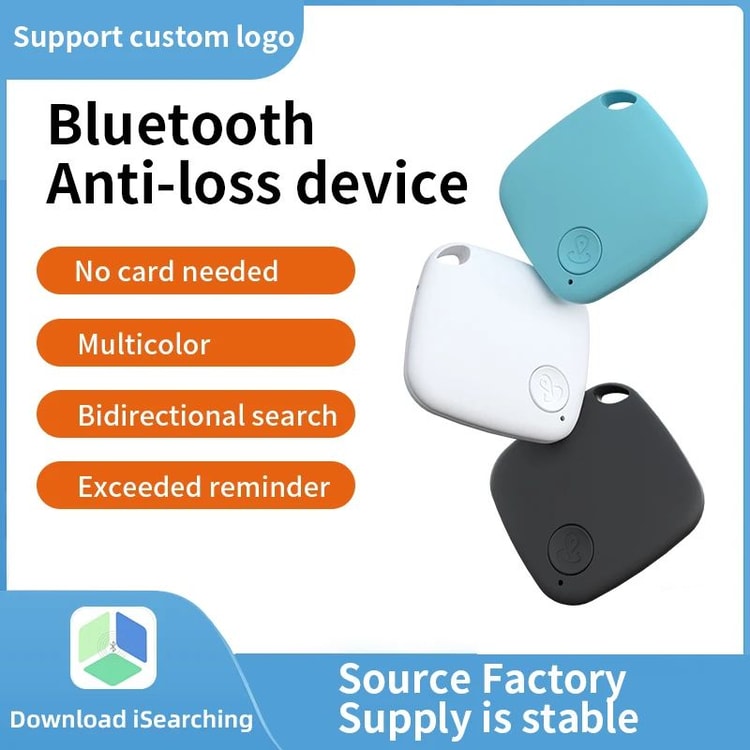 Mini Bluetooth Tracker AntiLost Device Smart Finder Locator for Kids Pets Wallet Bag Key Round Tracking Tag