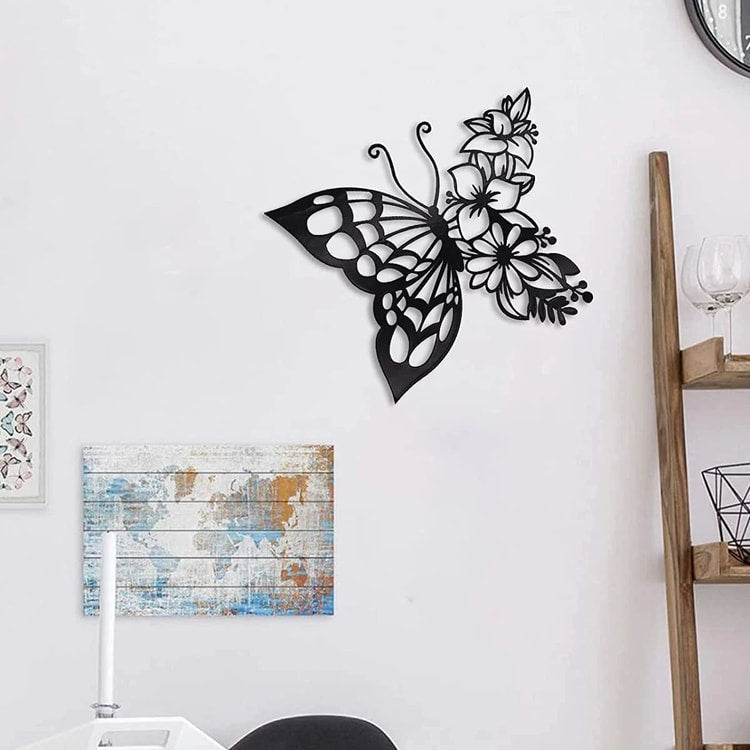 Elegant Metal Butterfly Wall Decor Modern Butterfly Wall Art for Bedroom Living Room and Home