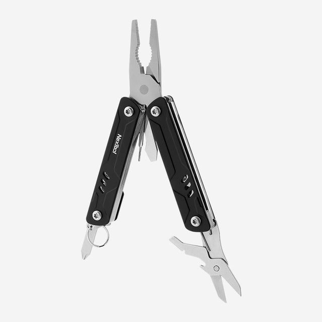 Compact Portable Multi-Tool Pliers with Scissors, Screwdrivers & Bottle Opener