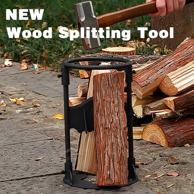 Portable Manual Wood Splitting Tool for Camping & Outdoor Use