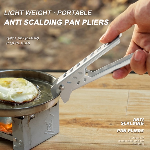 Portable Camping Pot Gripper Clip for Outdoor Cooking & Cookware Handling