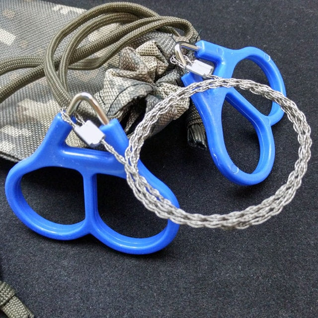 Portable Stainless Steel Wire Saw for Camping, Hiking & Outdoor Cutting