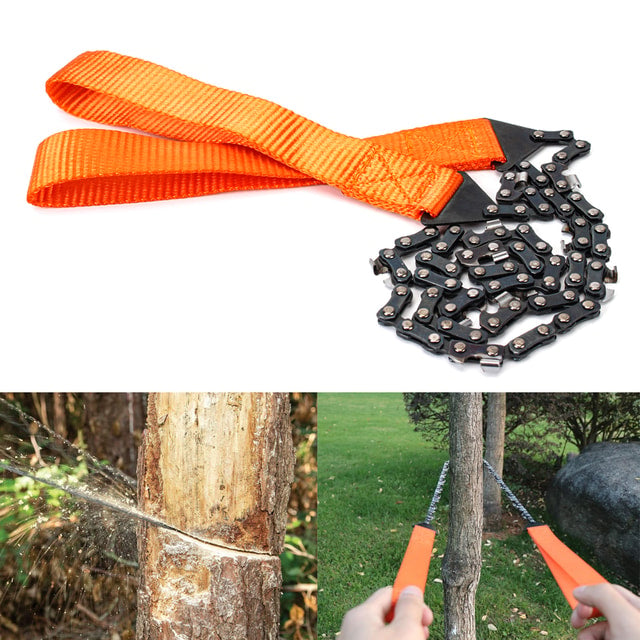 Portable Manual Chain Saw for Camping, Hiking & Outdoor Wood Cutting