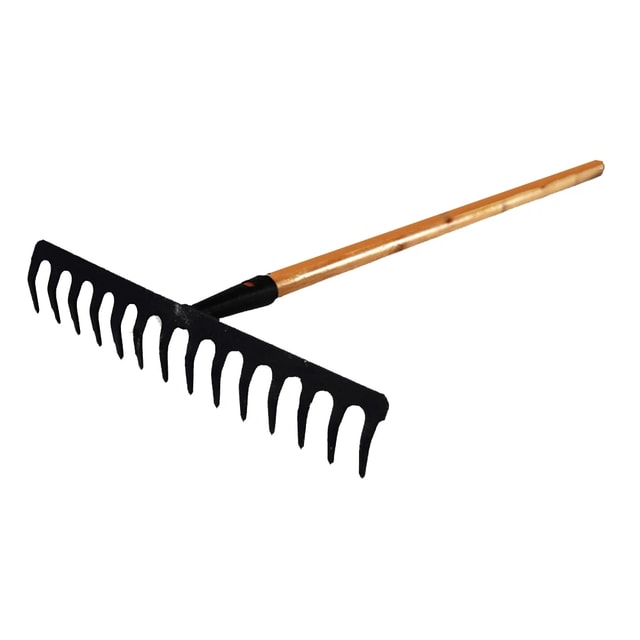 Garden Rake for Leaf Collection, Pine Needles & Soil Maintenance