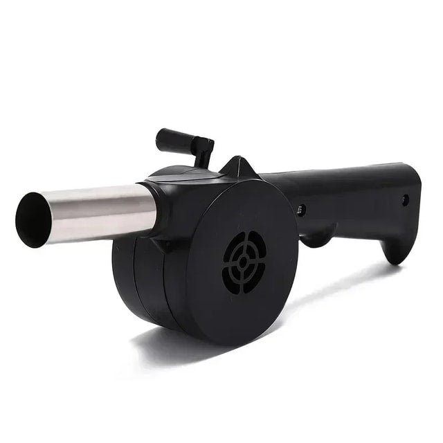 Portable Hand-Crank BBQ Air Blower for Camping & Outdoor Grilling