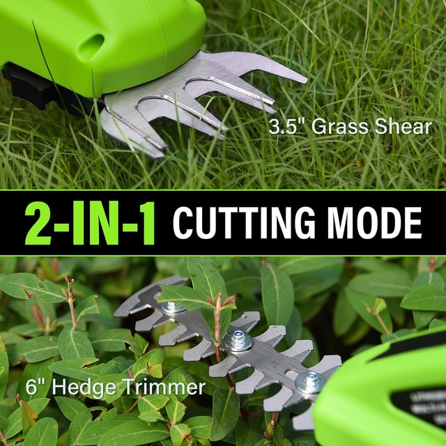 Cordless Rechargeable Hedge Trimmer for Shrubs, Grass & Garden Maintenance