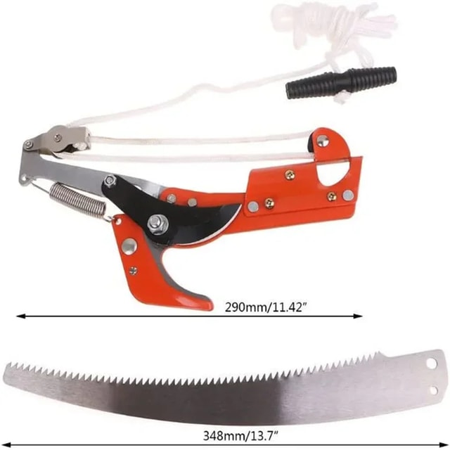 Extendable Tree Pruner Pole Saw with Branch Cutter & Pruning Shears