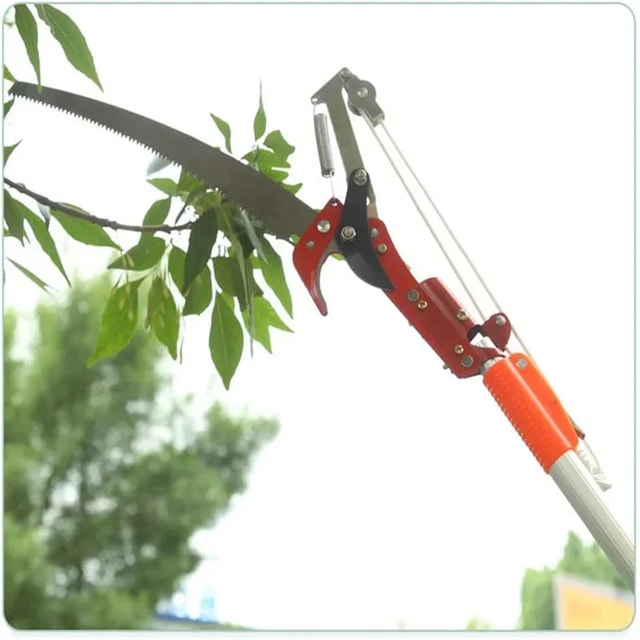 Extendable Tree Pruner Pole Saw with Branch Cutter & Pruning Shears