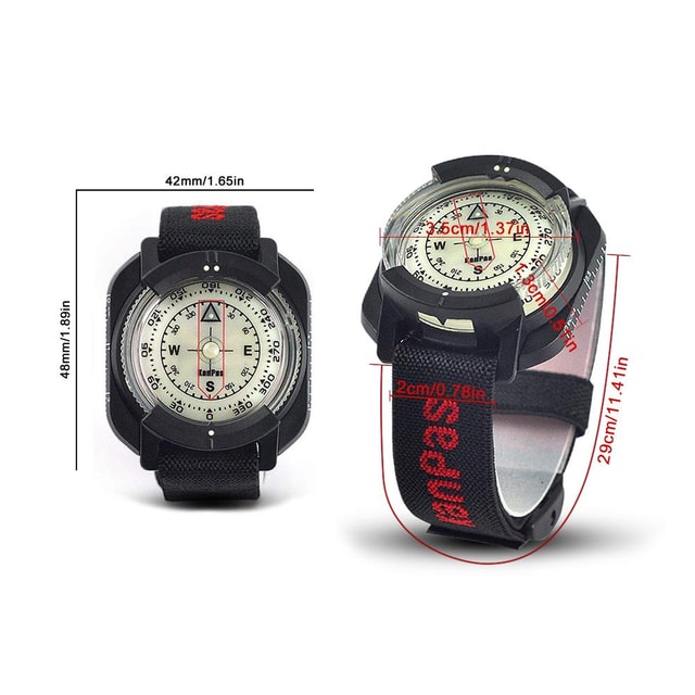 Diving Compass Watch for Scuba, Hiking & Outdoor Navigation