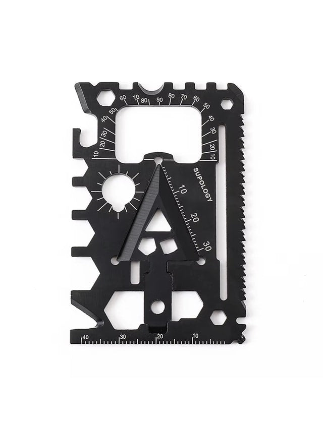 18-in-1 Compact Utility Card Tool for Camping, Travel & Everyday Use