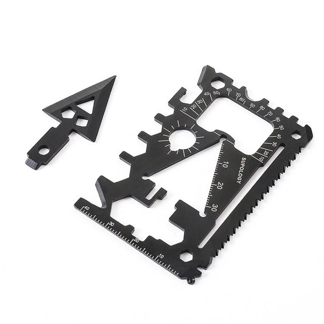 18-in-1 Compact Utility Card Tool for Camping, Travel & Everyday Use