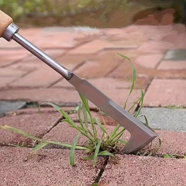 Stainless Steel Weeding Tool for Soil Loosening, Herbs & Bonsai Gardening