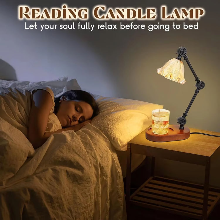 Adjustable Candle Warmer Lamp with Timer & Dimmable Wax Melt Warmer for Jar Candles – Includes 2 Bulbs