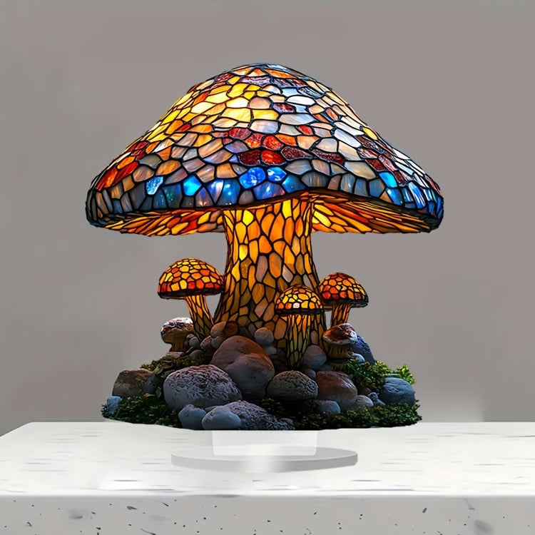 Boho Mushroom Ambient Lamp – No-Electricity Decorative Table Light