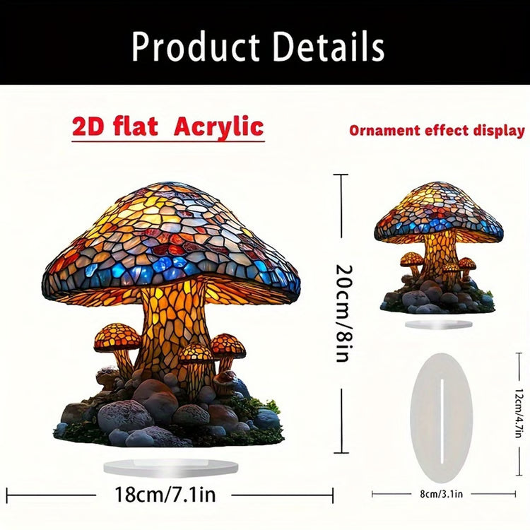 Boho Mushroom Ambient Lamp – No-Electricity Decorative Table Light