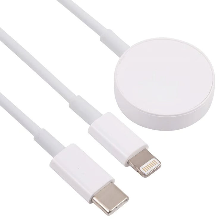 3-in-1 USB-C Charging Cable – Magnetic Watch Charger with Lightning & Type-C Fast Charging, 1.2m