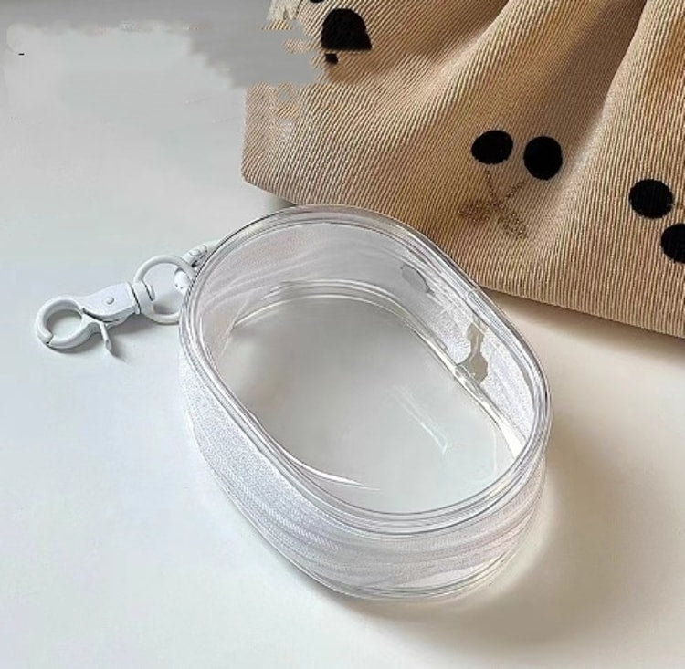 Transparent Charger Storage Case, Cable Organizer Bag, Portable Data Cable Storage Pouch for Travel and Everyday Use