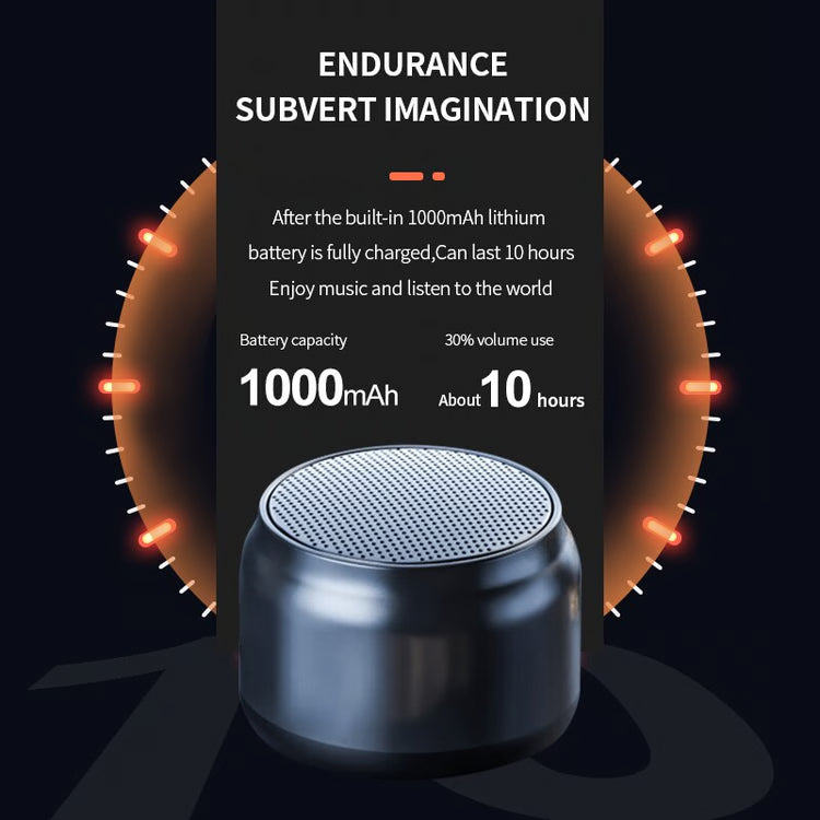 Mini Portable Bluetooth Speaker with Stereo Sound & Deep Bass