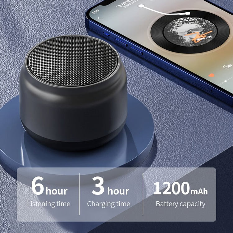 Mini Portable Bluetooth Speaker with Stereo Sound & Deep Bass