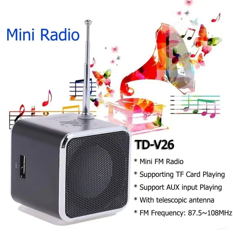 Mini Portable Bluetooth Speaker with FM Radio & TF Card Support